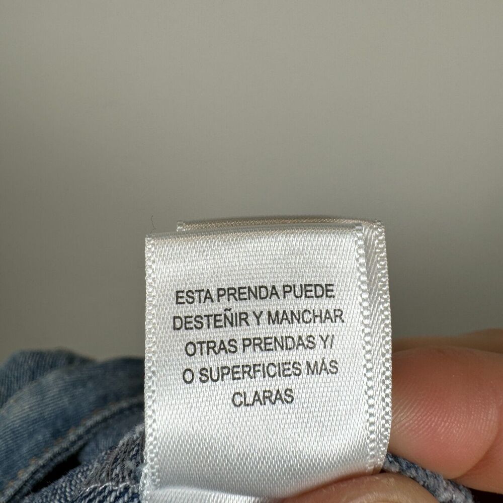Sugarhigh‎ Jean Skirt Size 28 Rainbow Mini Skirt LGBTQ Pride Denim Distressed - Picture 9 of 10